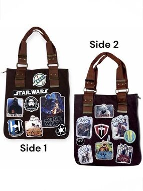 Star Wars Brown Messenger Bag with Patches